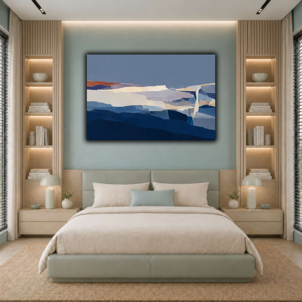Blue Hour Fractured Strata-10 cool-bedroom