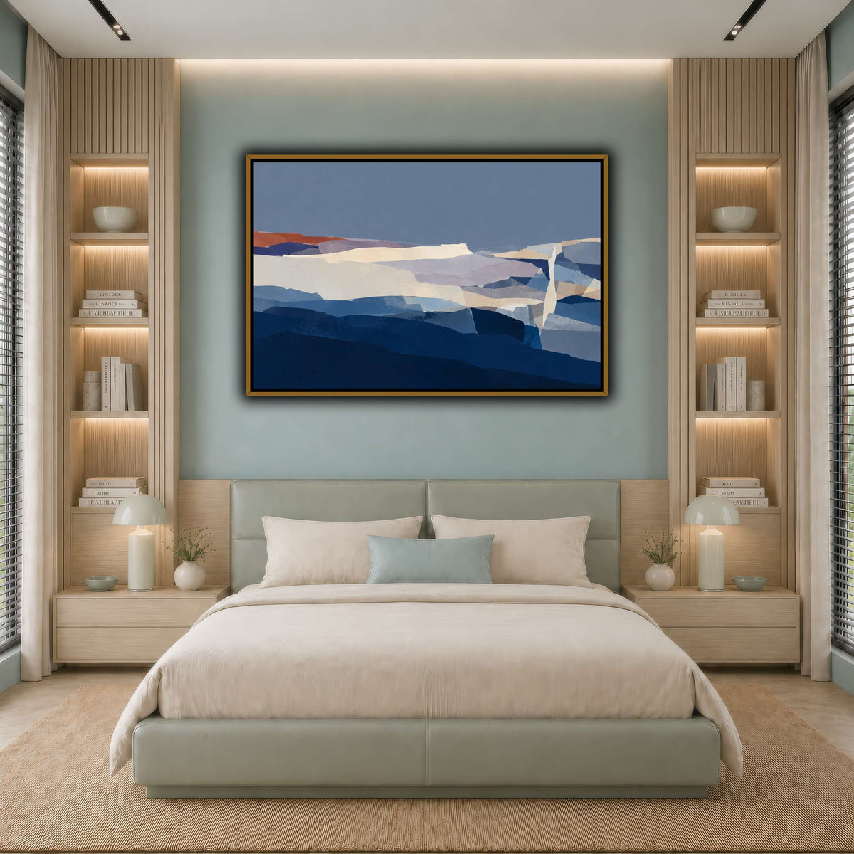 Blue Hour Fractured Strata-10 cool-bedroom