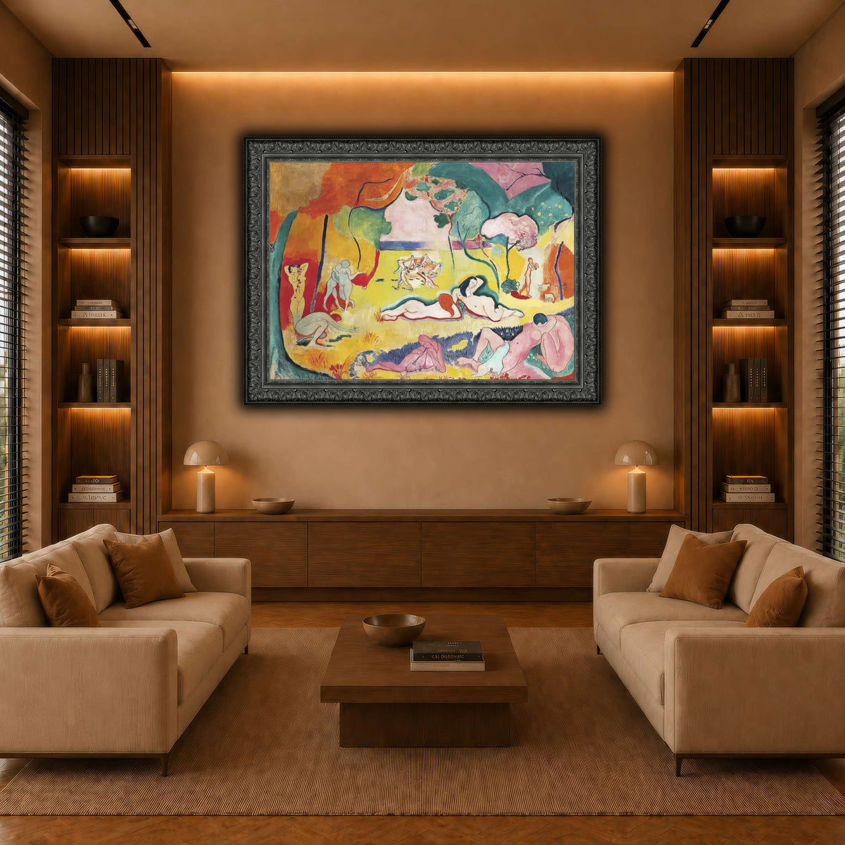 Bonheur_Matisse_Henri_Matisse warm-living-room