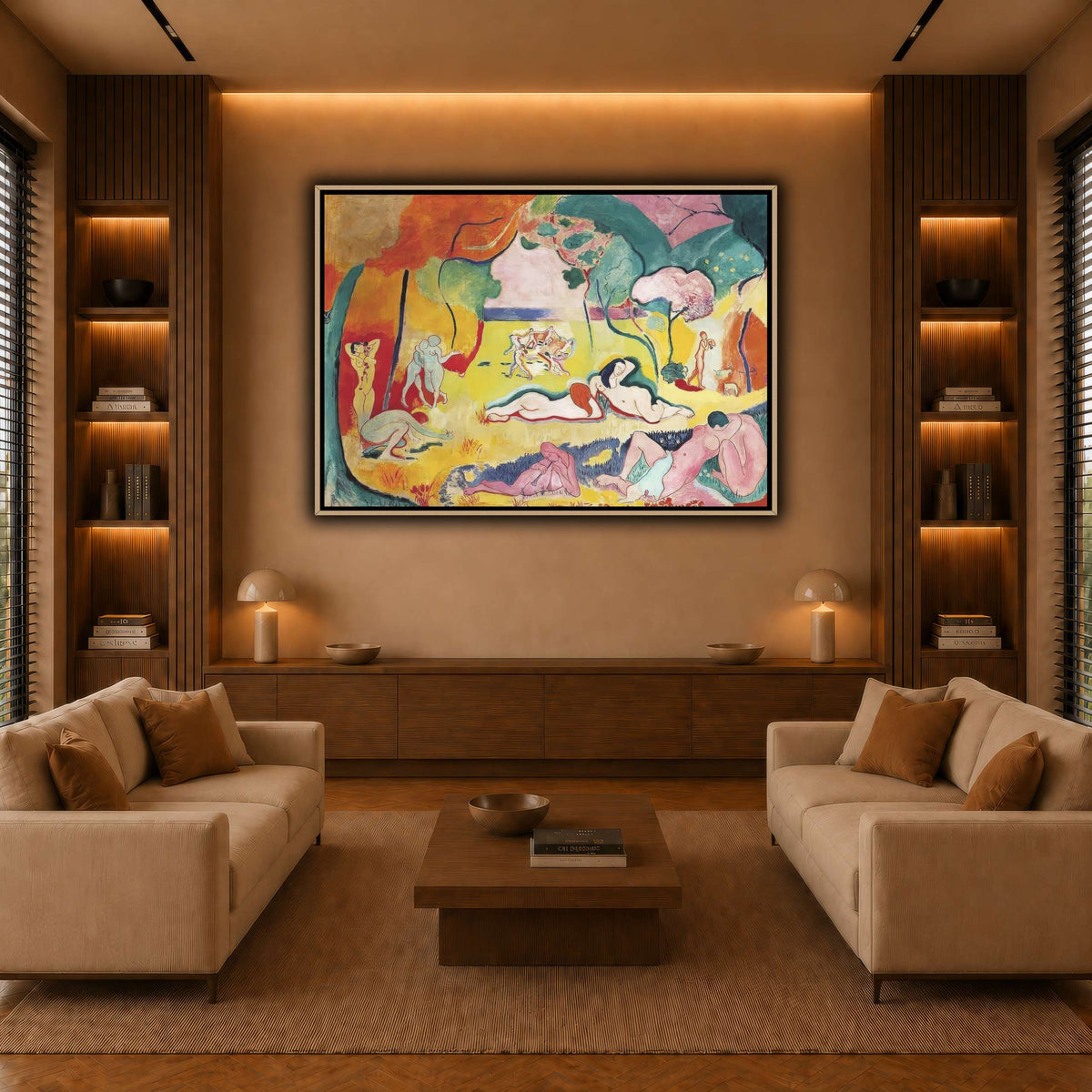 Bonheur_Matisse_Henri_Matisse warm-living-room
