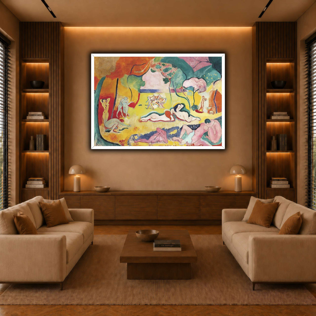 Bonheur_Matisse_Henri_Matisse warm-living-room