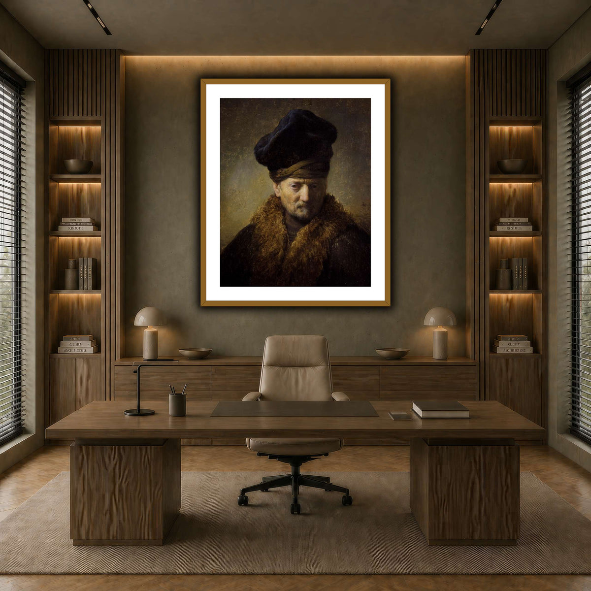 Borststuk_van_een_oude_man_met_bontmuts_Rembrandt-van-Rijn earth-office