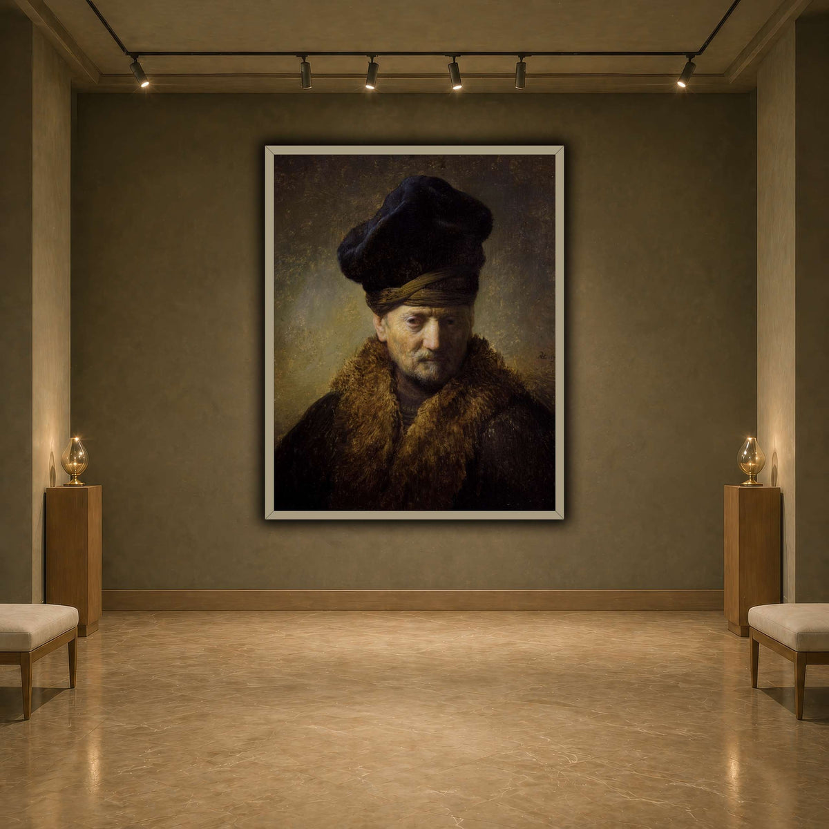 Borststuk_van_een_oude_man_met_bontmuts_Rembrandt-van-Rijn earth-agallery