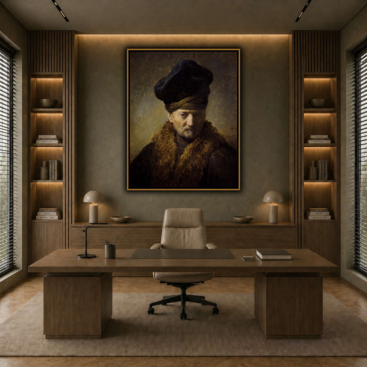 Borststuk_van_een_oude_man_met_bontmuts_Rembrandt-van-Rijn earth-office