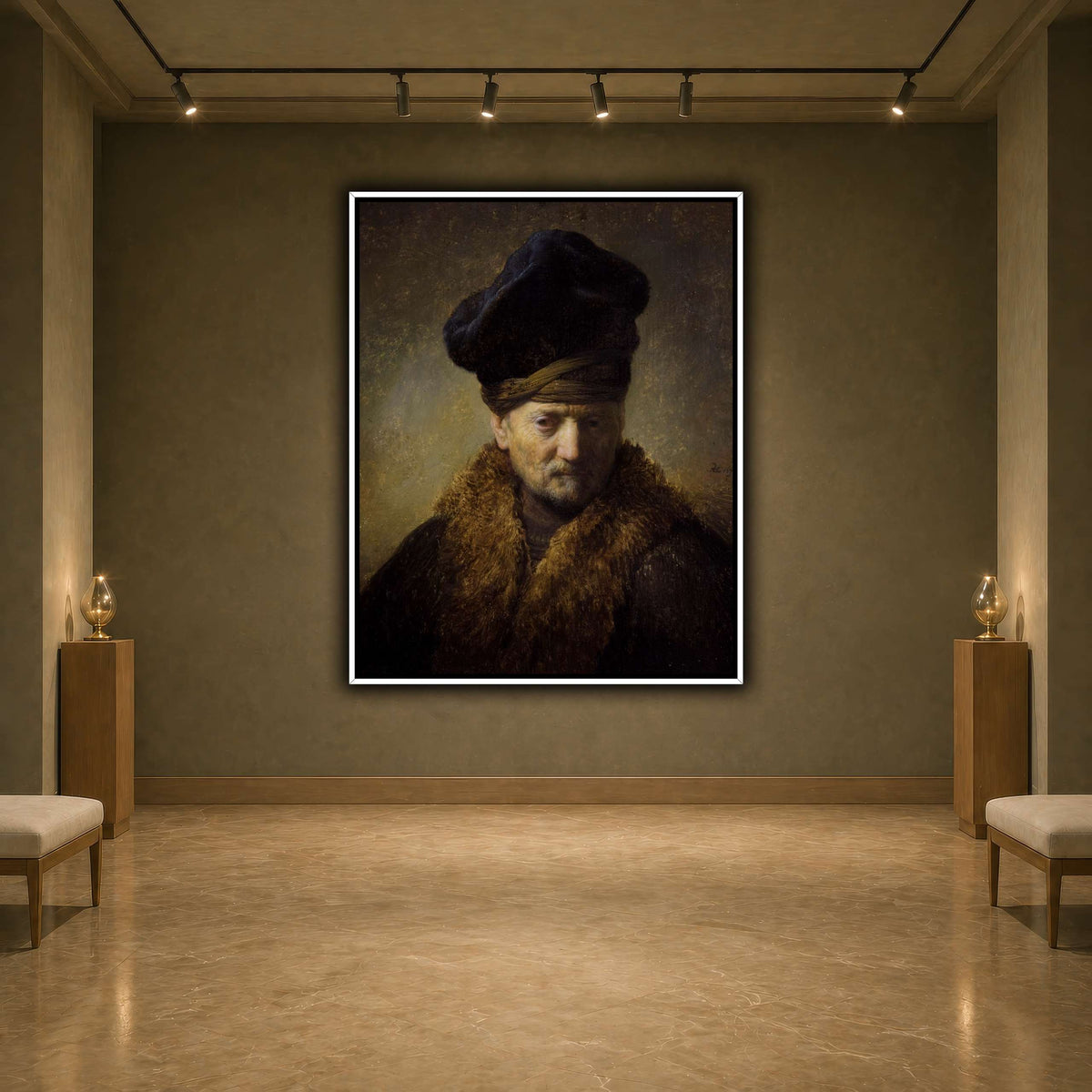 Borststuk_van_een_oude_man_met_bontmuts_Rembrandt-van-Rijn earth-agallery