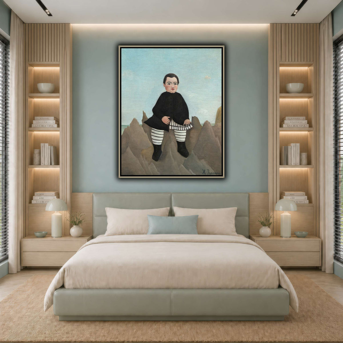 Boy-on-the-Rocks-1895-1897_Henri-Rousseau cool-bedroom