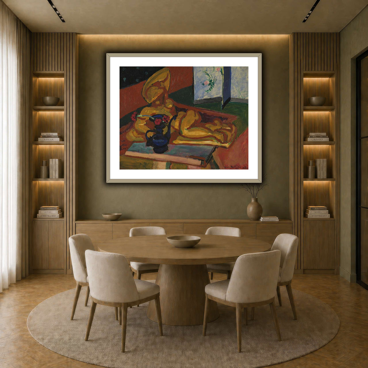 Bronsefiguren_Henri_Matisse earth-dining room