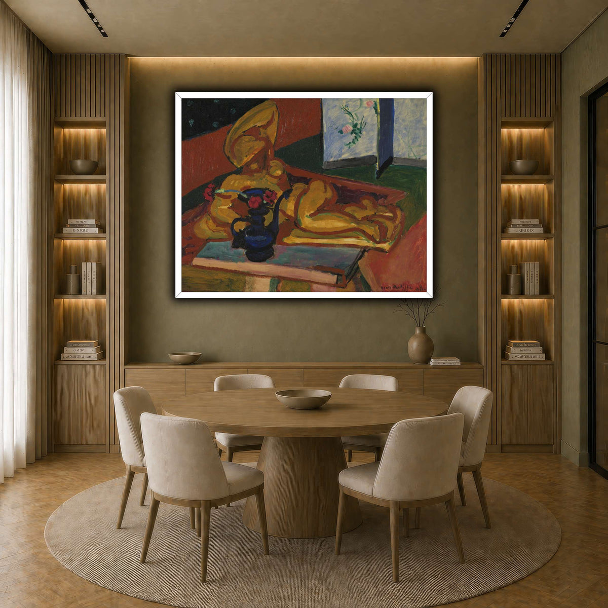 Bronsefiguren_Henri_Matisse earth-dining room