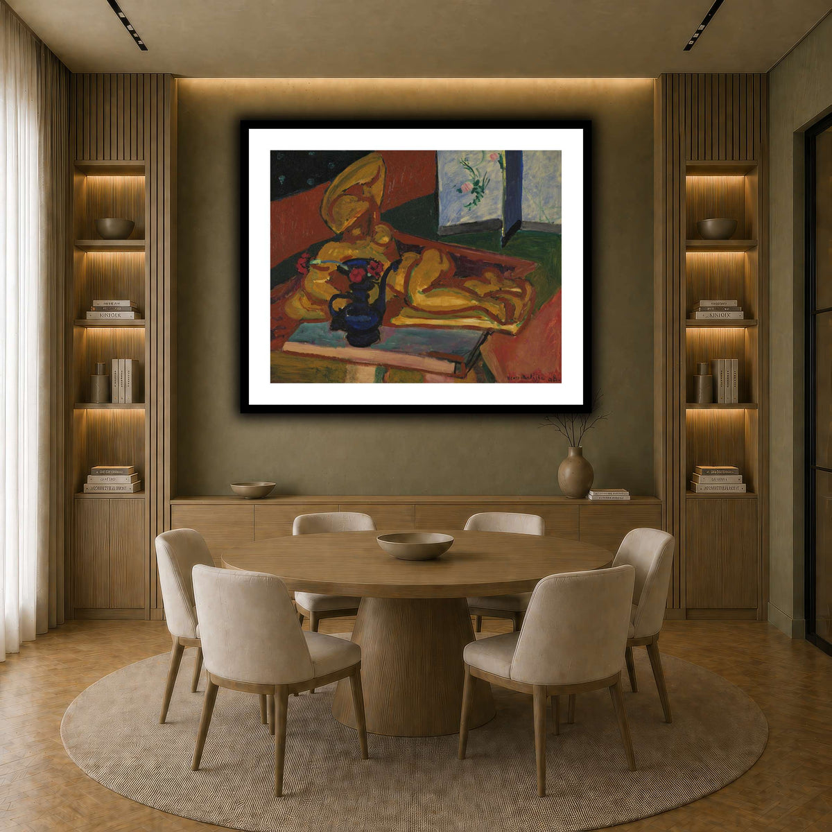 Bronsefiguren_Henri_Matisse earth-dining room