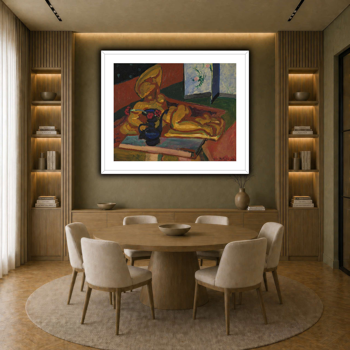 Bronsefiguren_Henri_Matisse earth-dining room
