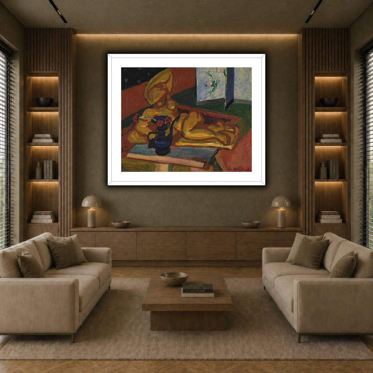 Bronsefiguren_Henri_Matisse earth-living room