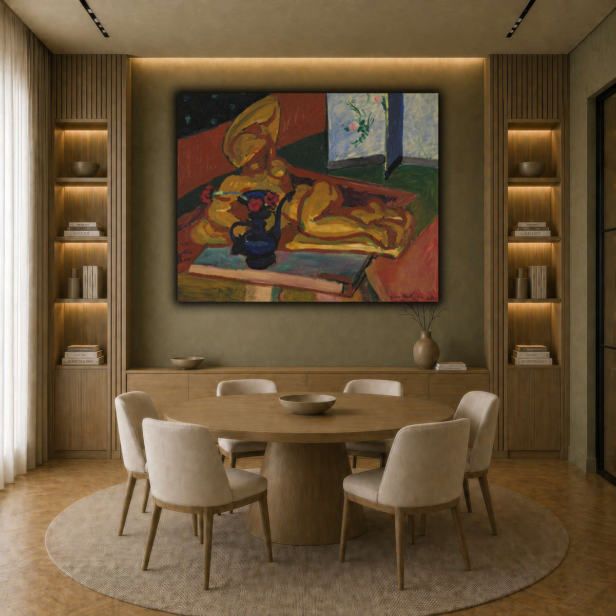 Bronsefiguren_Henri_Matisse earth-dining room