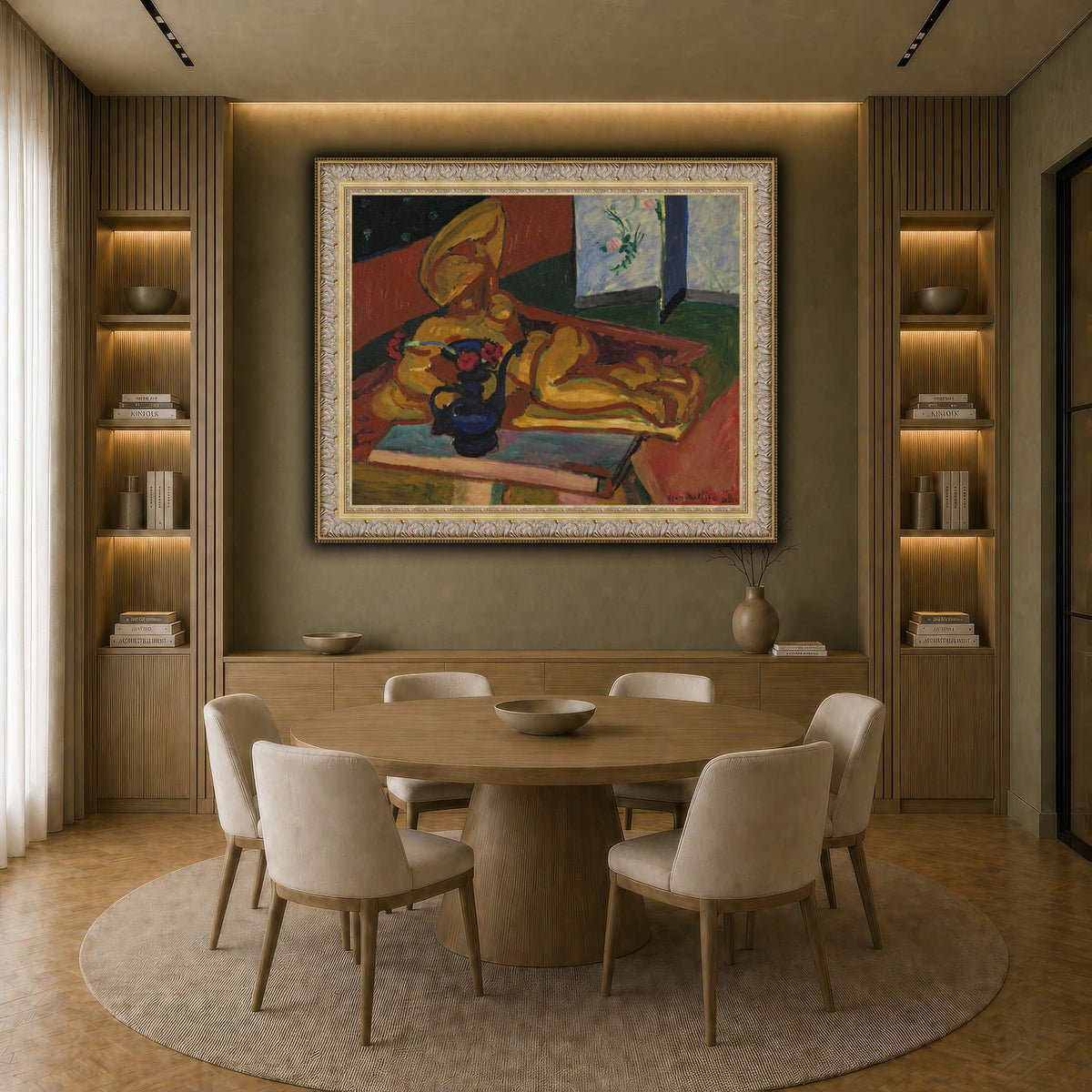 Bronsefiguren_Henri_Matisse earth-dining room