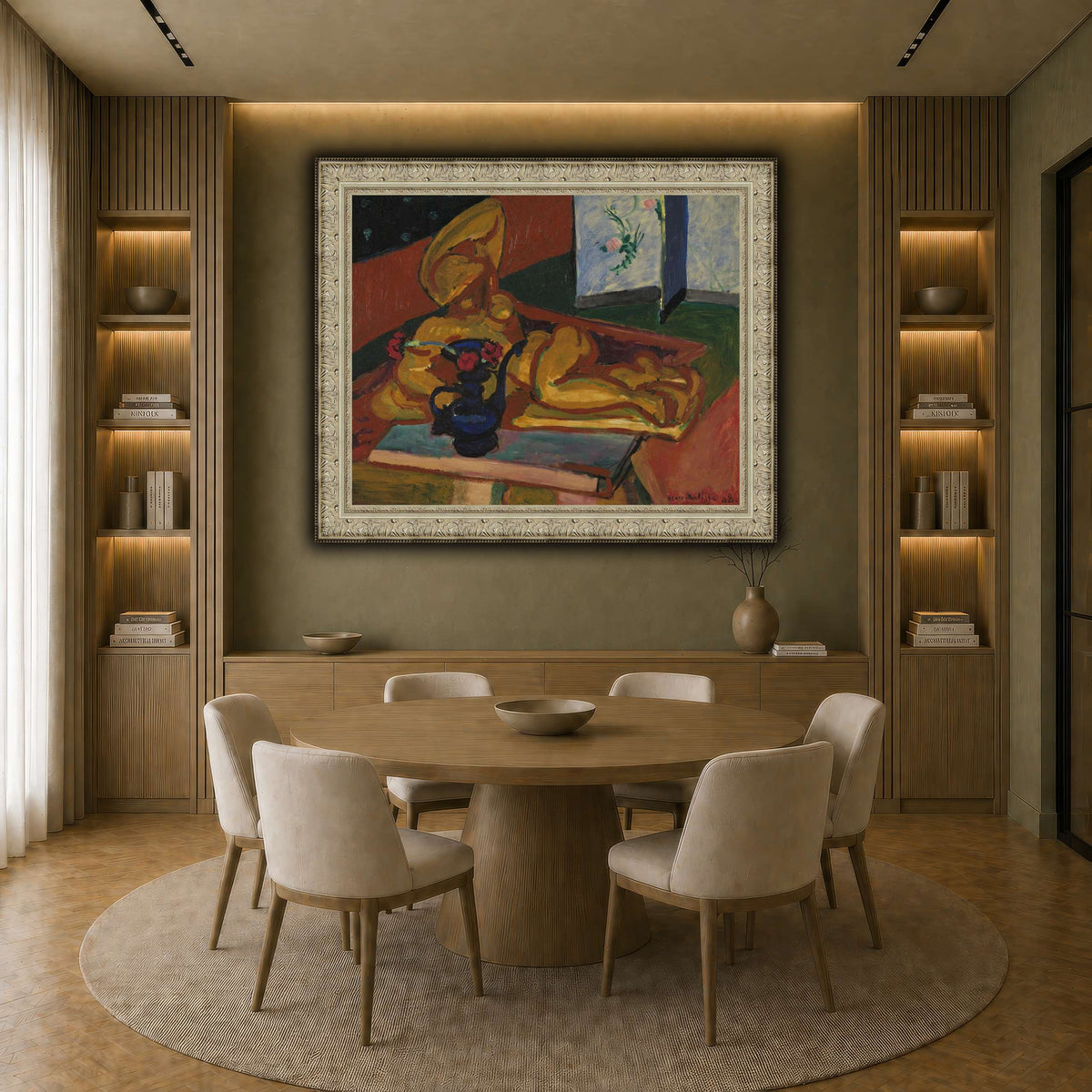 Bronsefiguren_Henri_Matisse earth-dining room