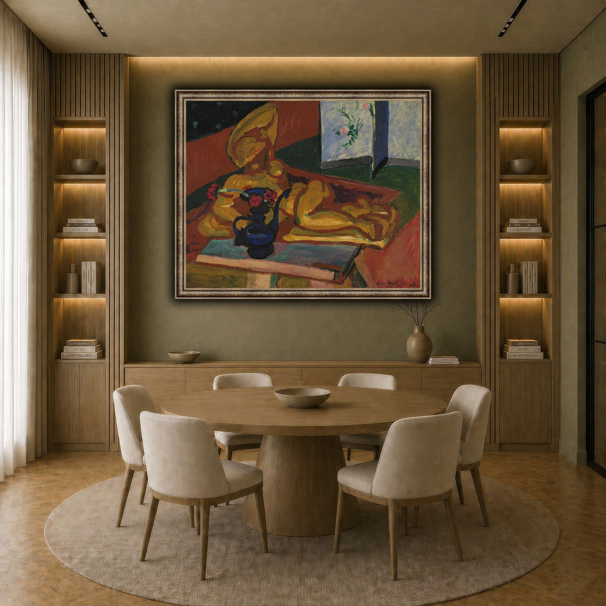 Bronsefiguren_Henri_Matisse earth-dining room