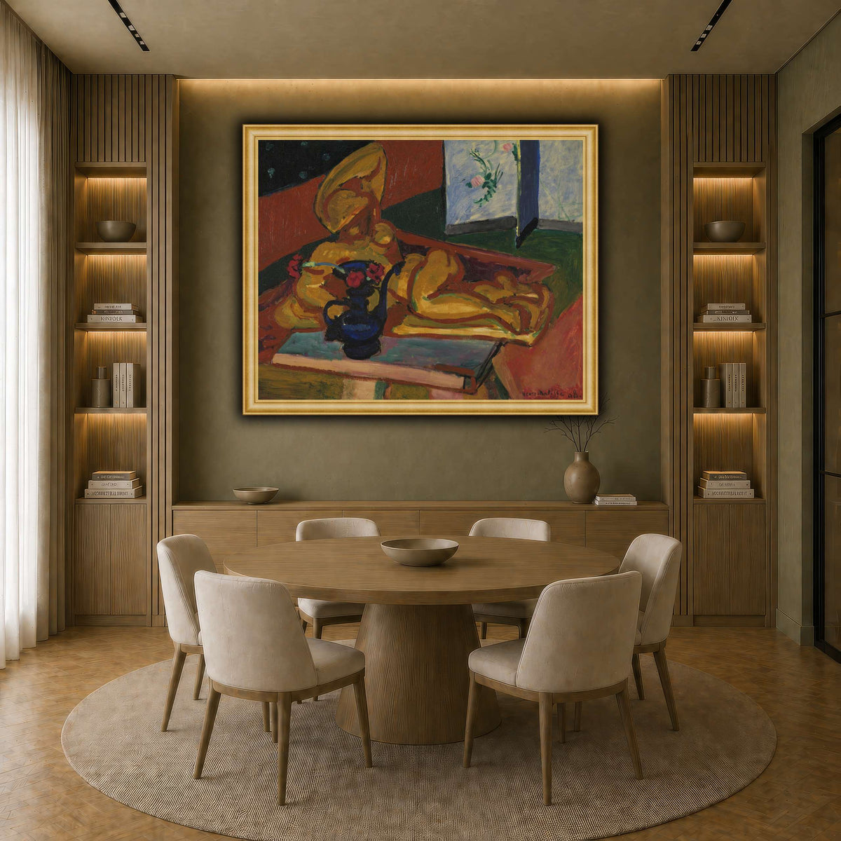 Bronsefiguren_Henri_Matisse earth-dining room