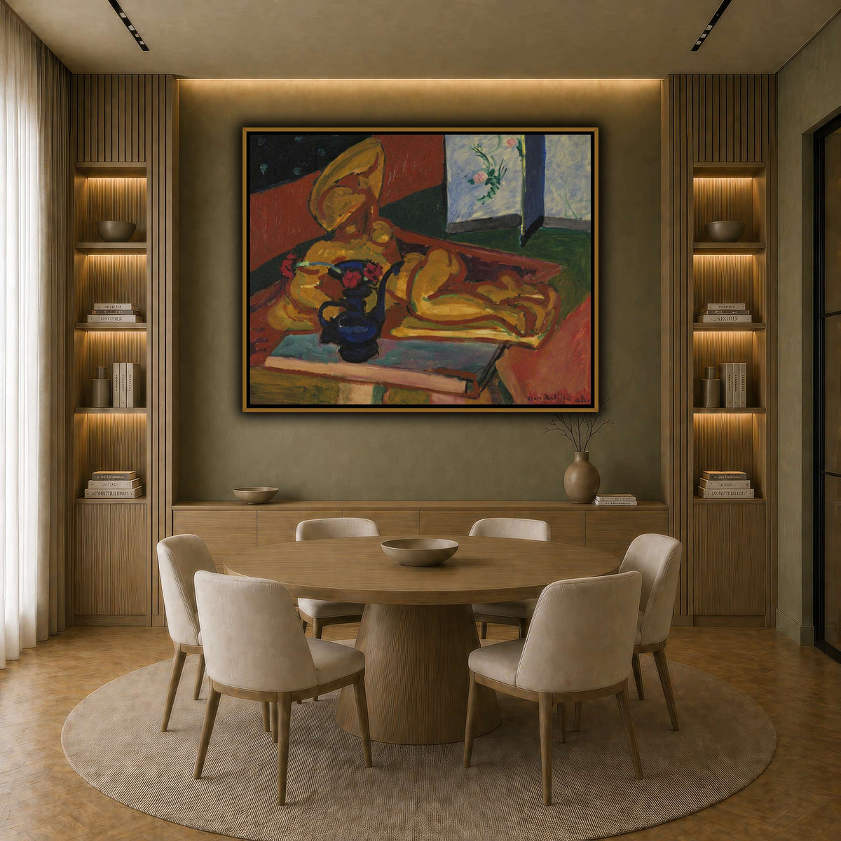 Bronsefiguren_Henri_Matisse earth-dining room