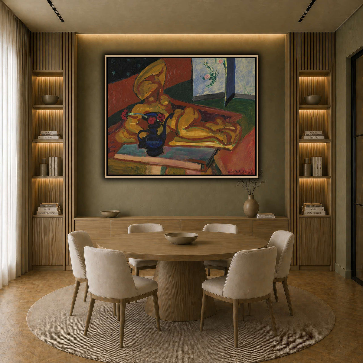 Bronsefiguren_Henri_Matisse earth-dining room