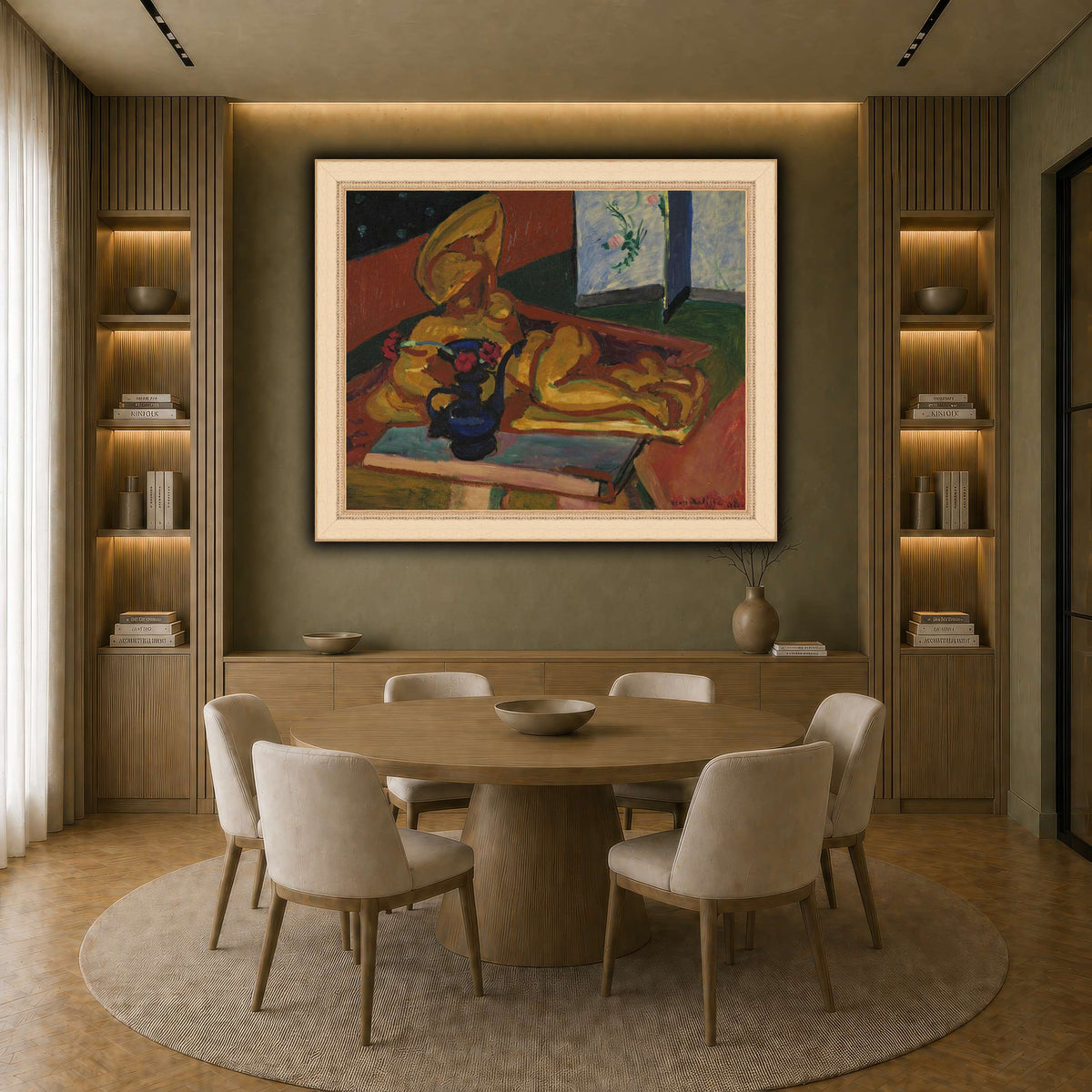 Bronsefiguren_Henri_Matisse earth-dining room