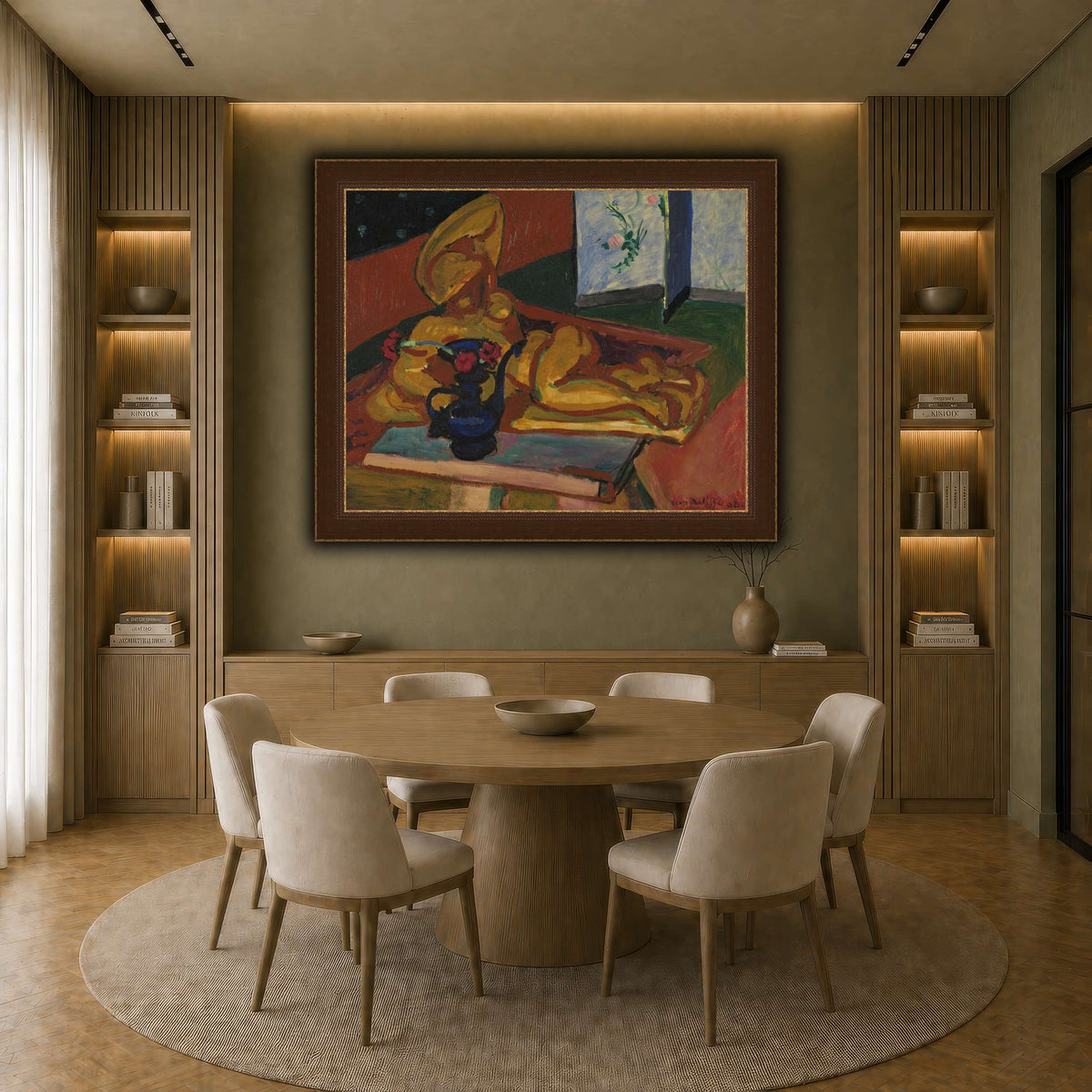 Bronsefiguren_Henri_Matisse earth-dining room