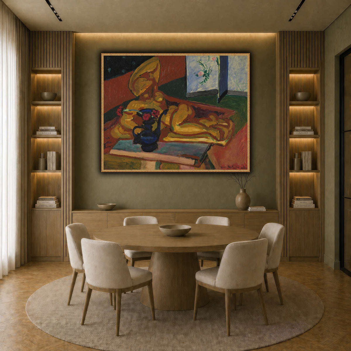 Bronsefiguren_Henri_Matisse earth-dining room