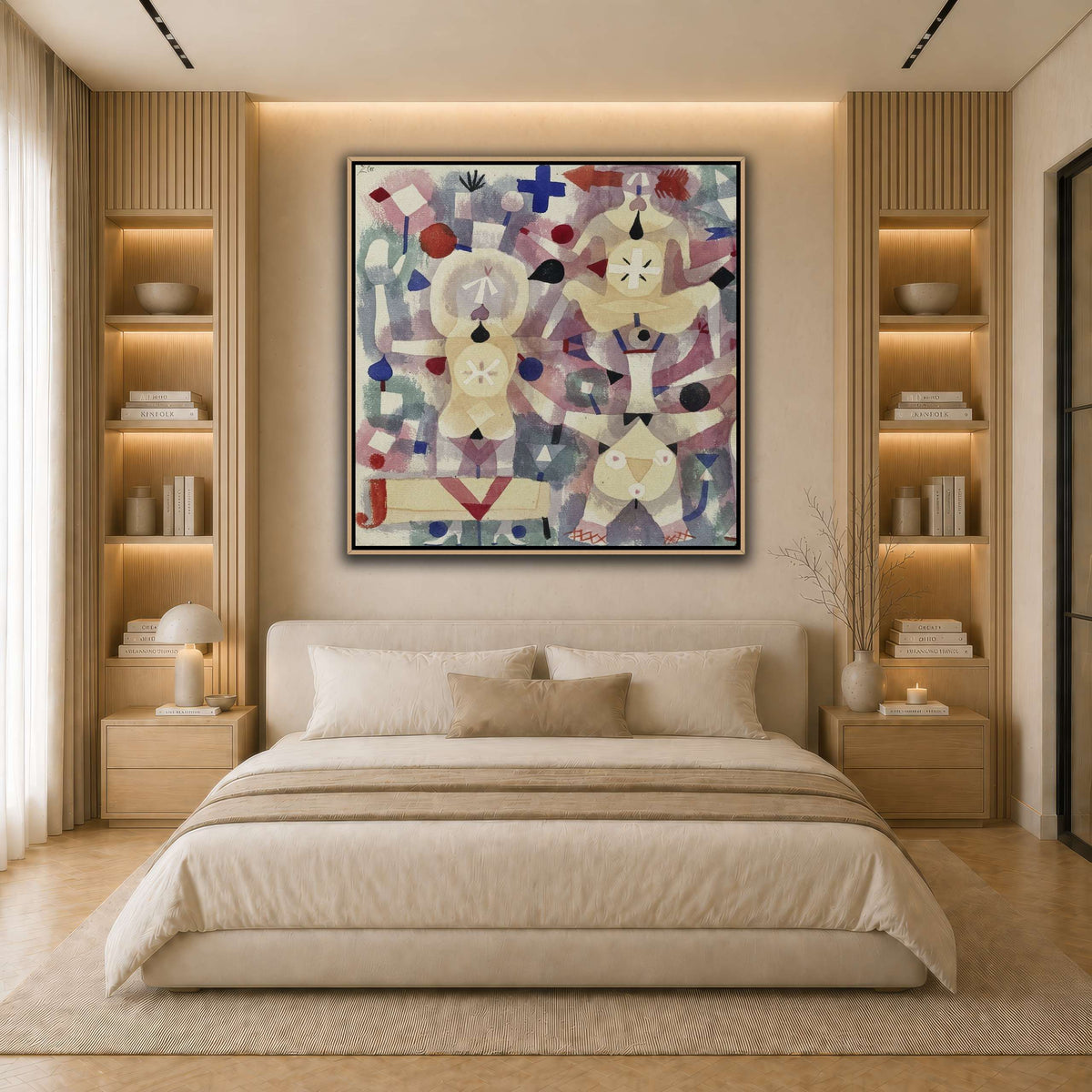 Carnival-in-the-Snow-1923_paul-klee light neutral- bedroom