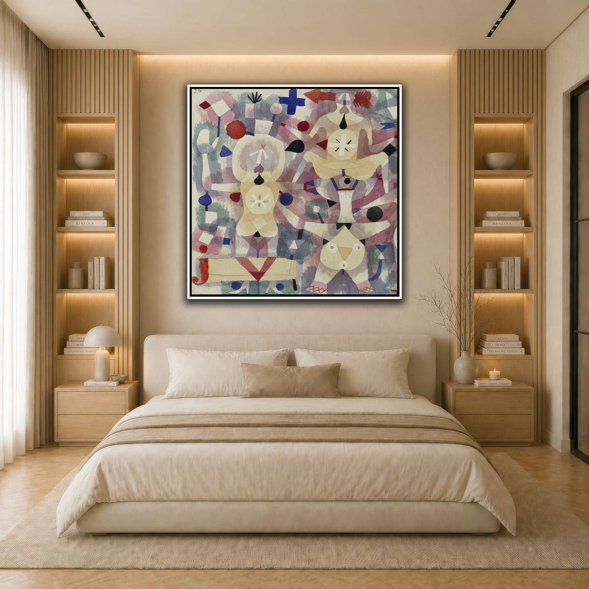 Carnival-in-the-Snow-1923_paul-klee light neutral- bedroom