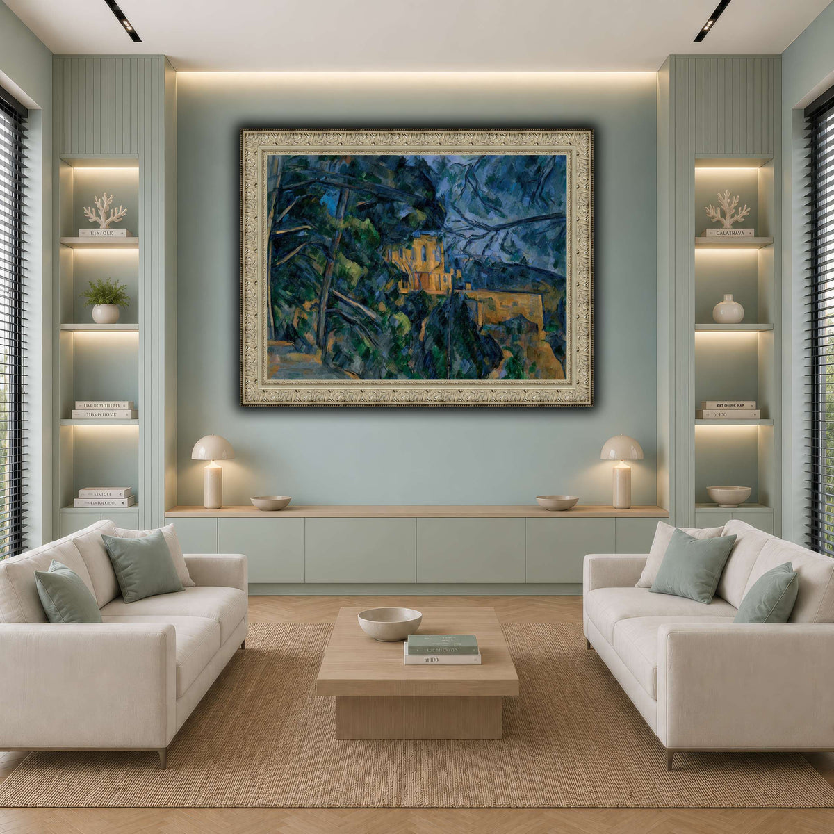 Château_by_Paul_Cezanne cool-living room