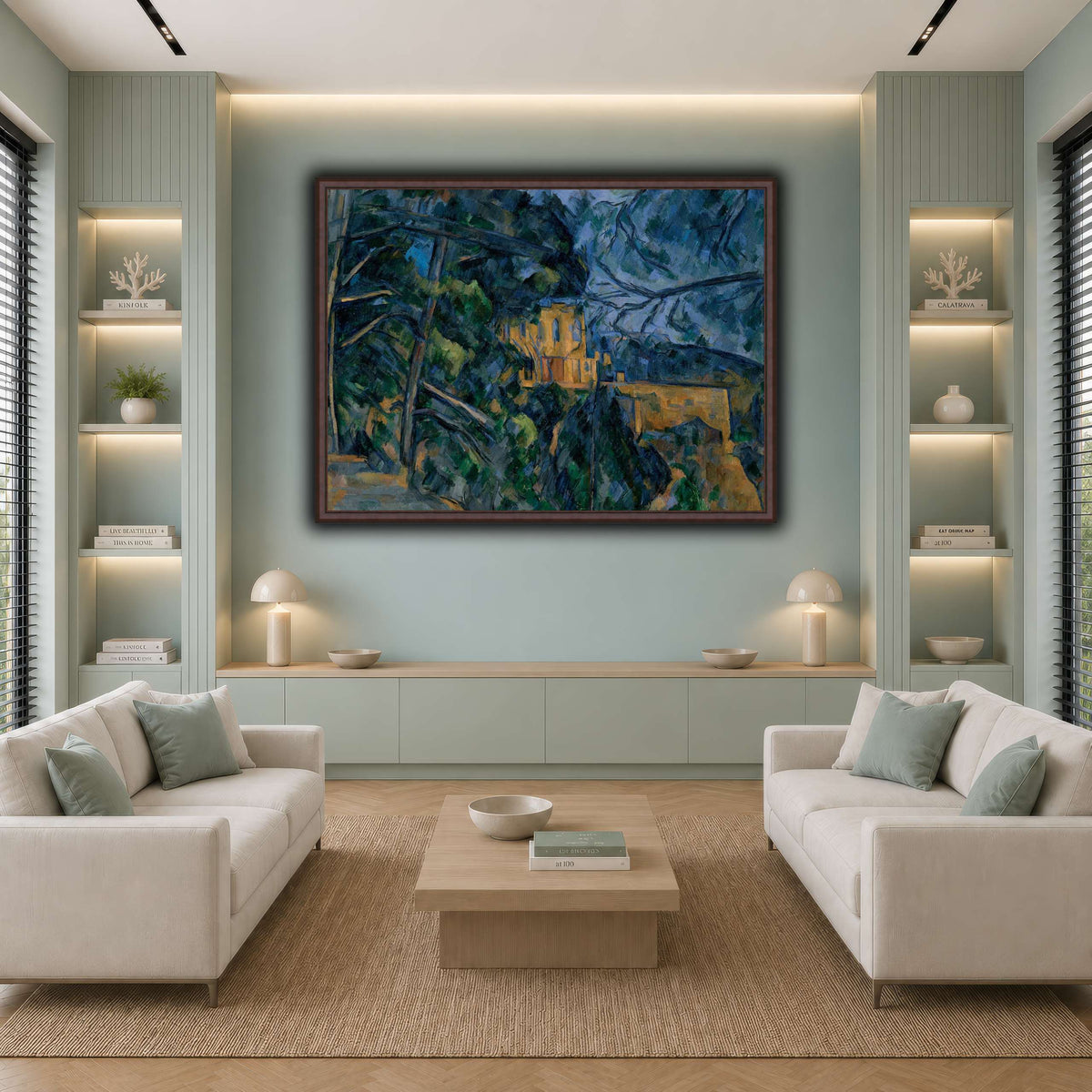 Château_by_Paul_Cezanne cool-living room