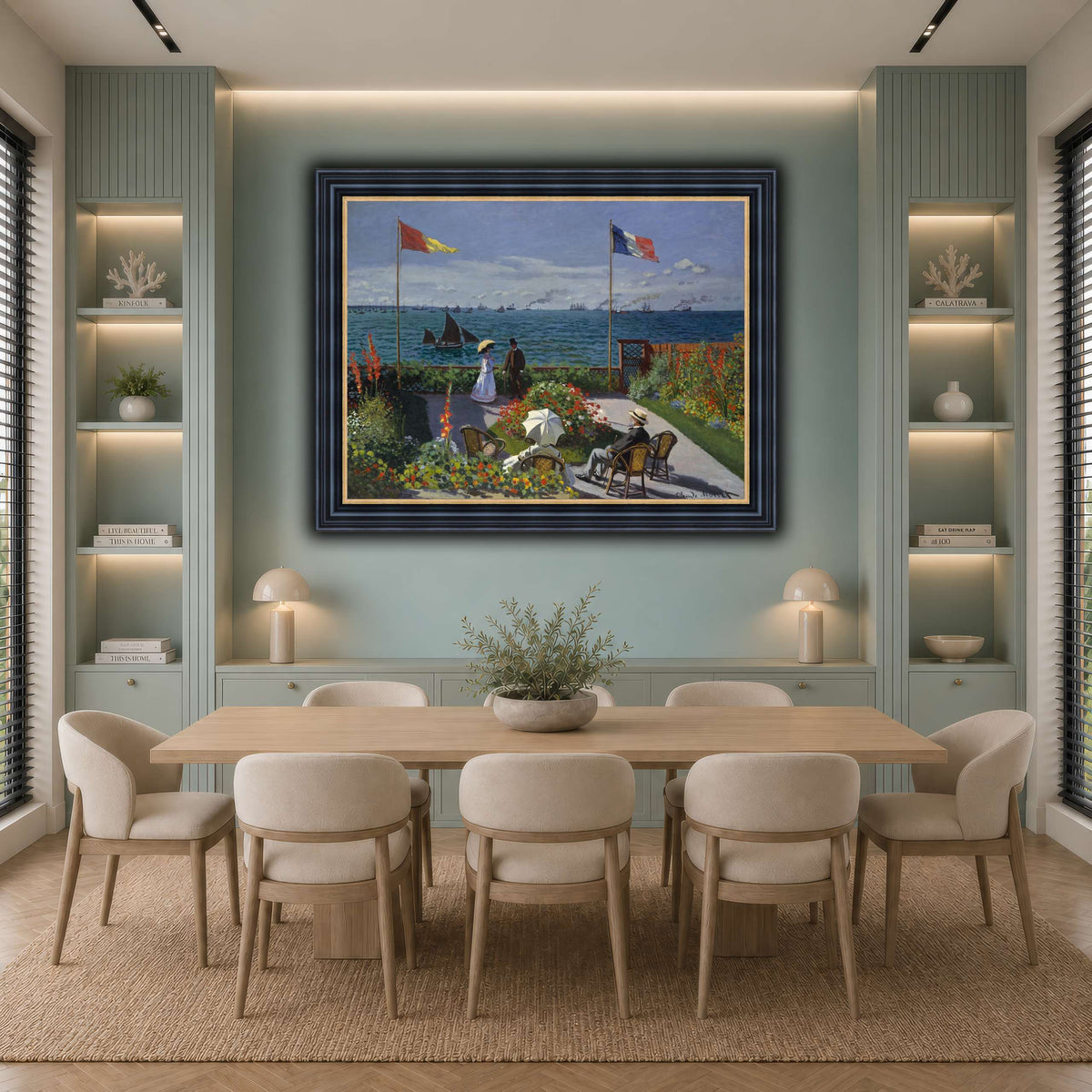 Claude_Monet_-_Jardin_à_Sainte-Adresse cool-dining