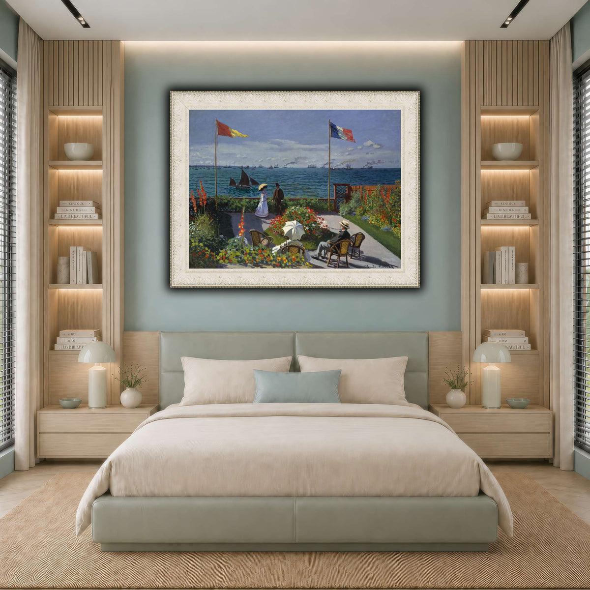 Claude_Monet_-_Jardin_à_Sainte-Adresse cool-bedroom