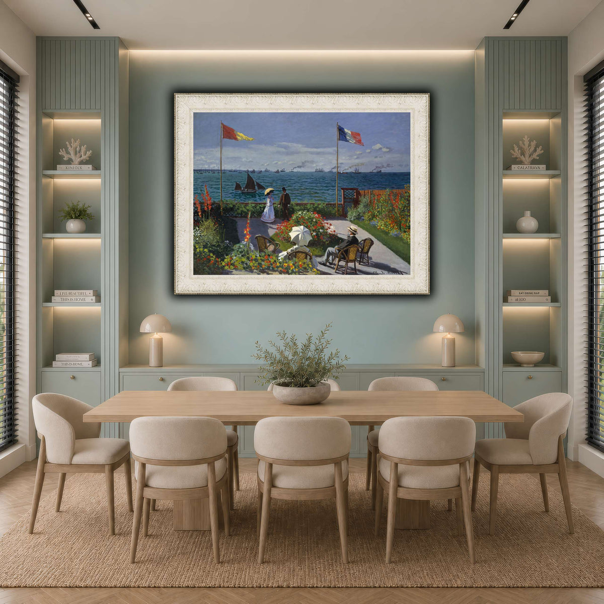 Claude_Monet_-_Jardin_à_Sainte-Adresse cool-dining