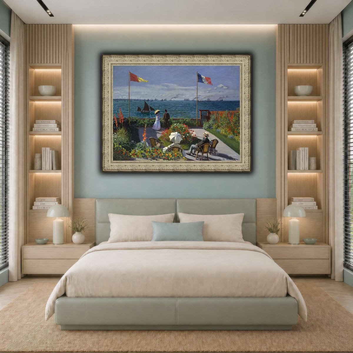 Claude_Monet_-_Jardin_à_Sainte-Adresse cool-bedroom
