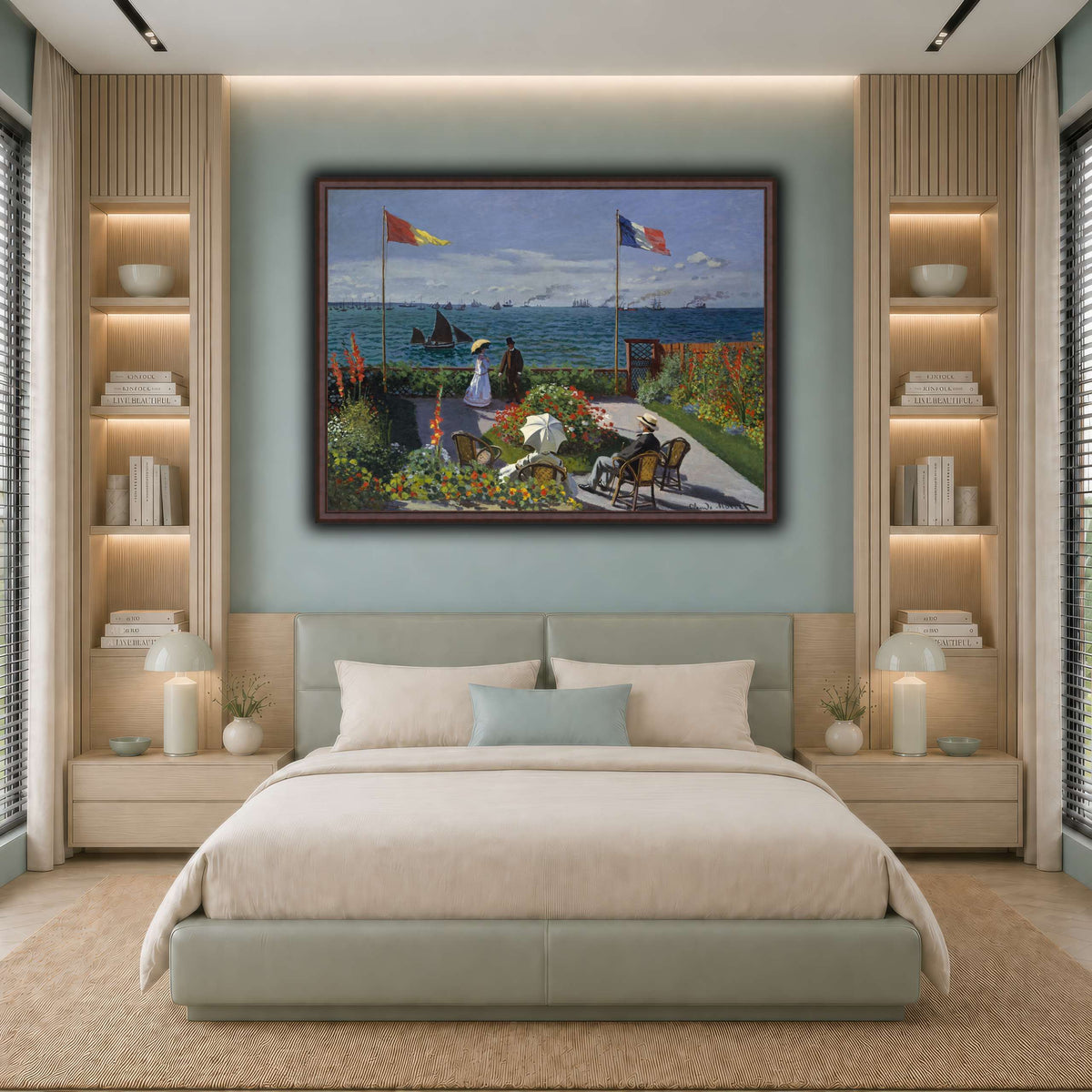 Claude_Monet_-_Jardin_à_Sainte-Adresse cool-bedroom