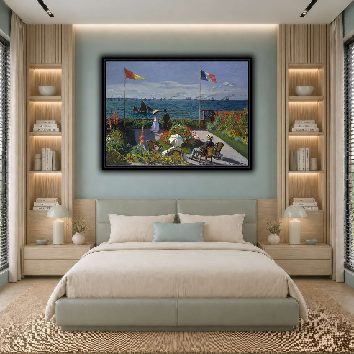Claude_Monet_-_Jardin_à_Sainte-Adresse cool-bedroom