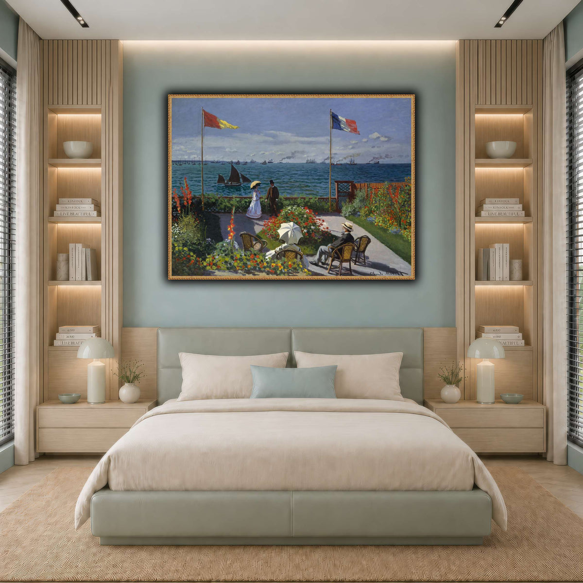 Claude_Monet_-_Jardin_à_Sainte-Adresse cool-bedroom