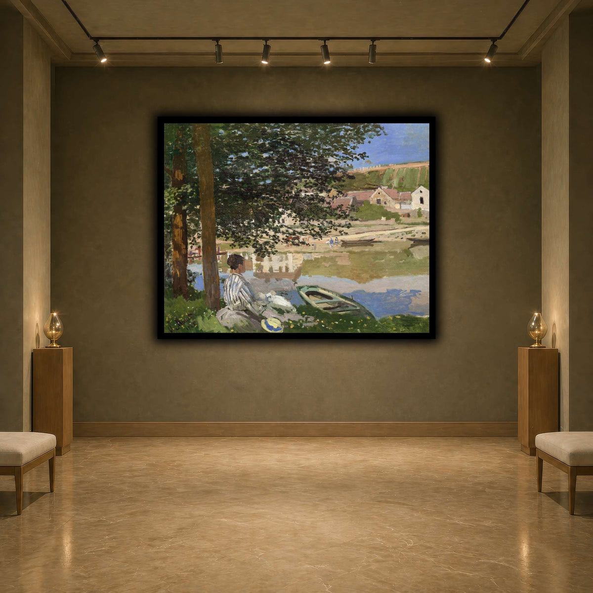 Claude_Monet_-_On_the_Bank_of_the_Seine,_Bennecourt earth-agallery