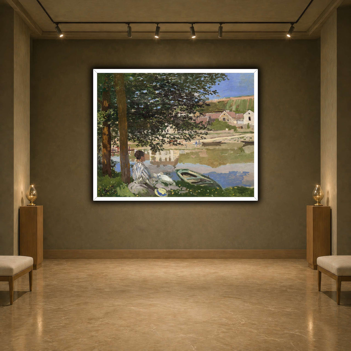 Claude_Monet_-_On_the_Bank_of_the_Seine,_Bennecourt earth-agallery