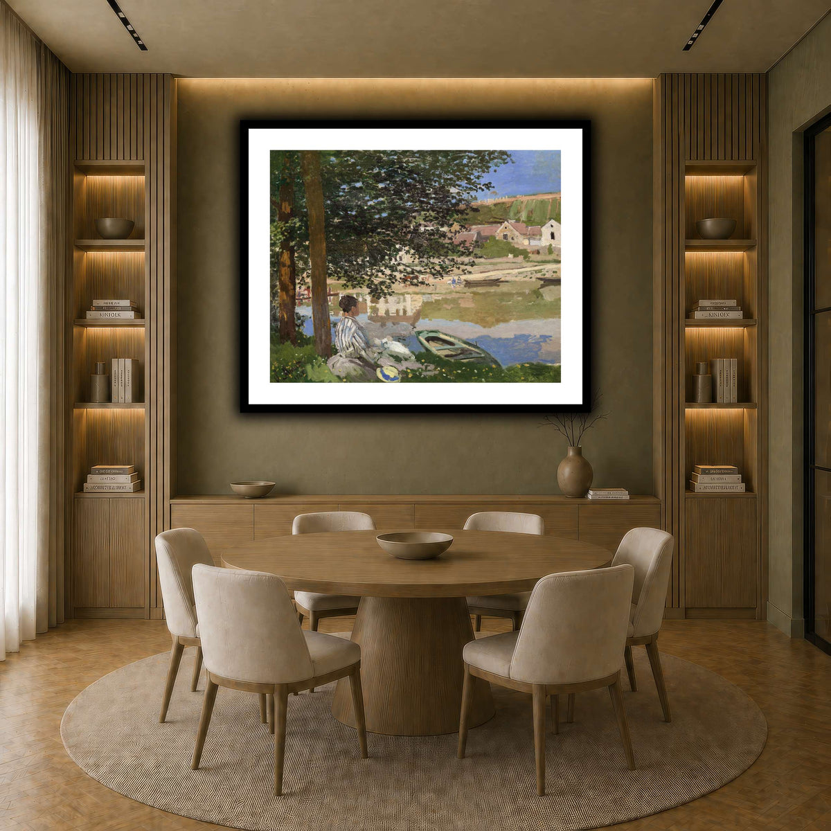Claude_Monet_-_On_the_Bank_of_the_Seine,_Bennecourt earth-dining room