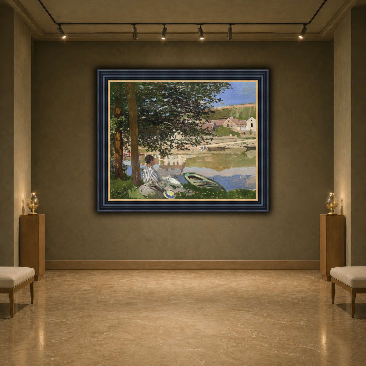 Claude_Monet_-_On_the_Bank_of_the_Seine,_Bennecourt earth-agallery