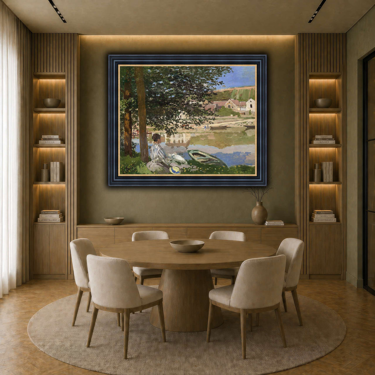 Claude_Monet_-_On_the_Bank_of_the_Seine,_Bennecourt earth-dining room
