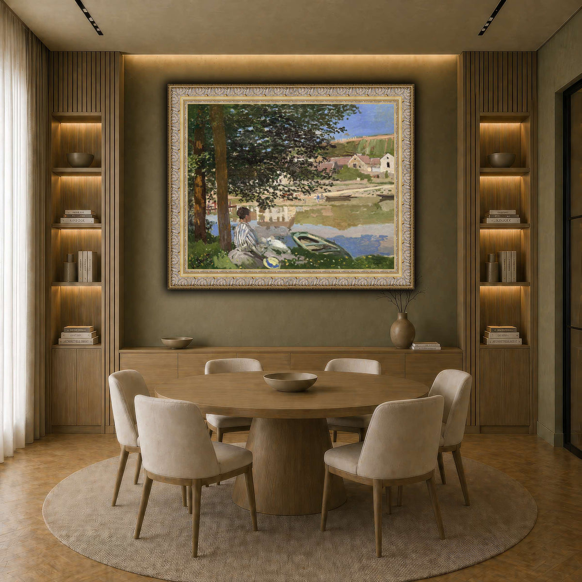 Claude_Monet_-_On_the_Bank_of_the_Seine,_Bennecourt earth-dining room