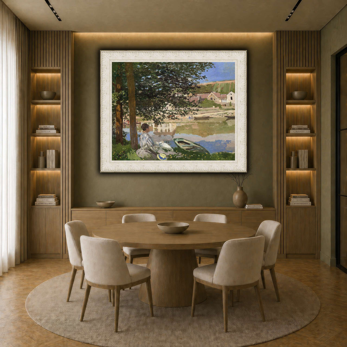 Claude_Monet_-_On_the_Bank_of_the_Seine,_Bennecourt earth-dining room