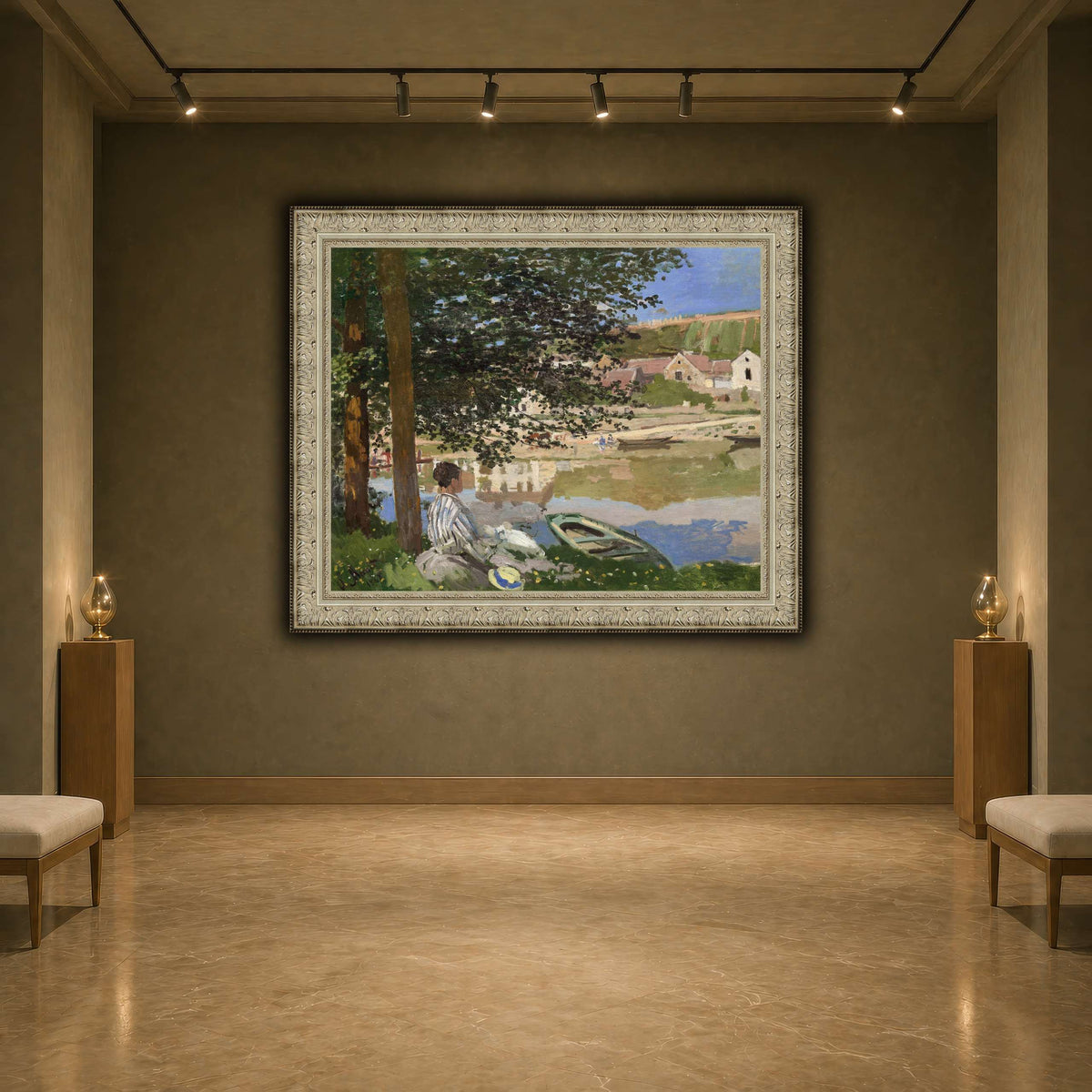 Claude_Monet_-_On_the_Bank_of_the_Seine,_Bennecourt earth-agallery