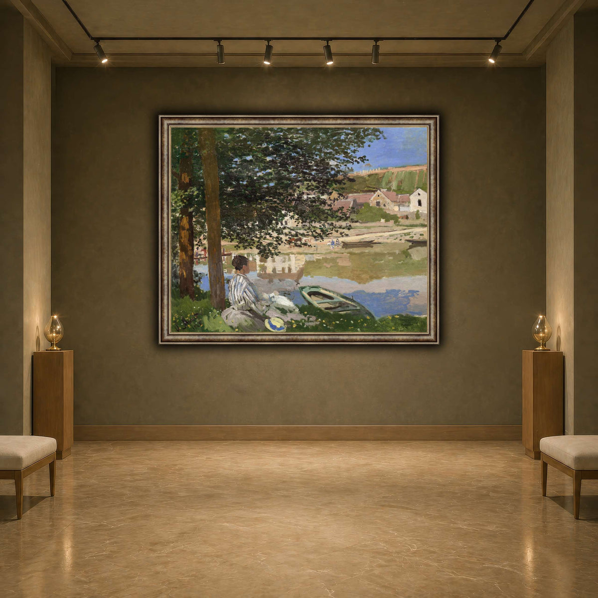 Claude_Monet_-_On_the_Bank_of_the_Seine,_Bennecourt earth-agallery