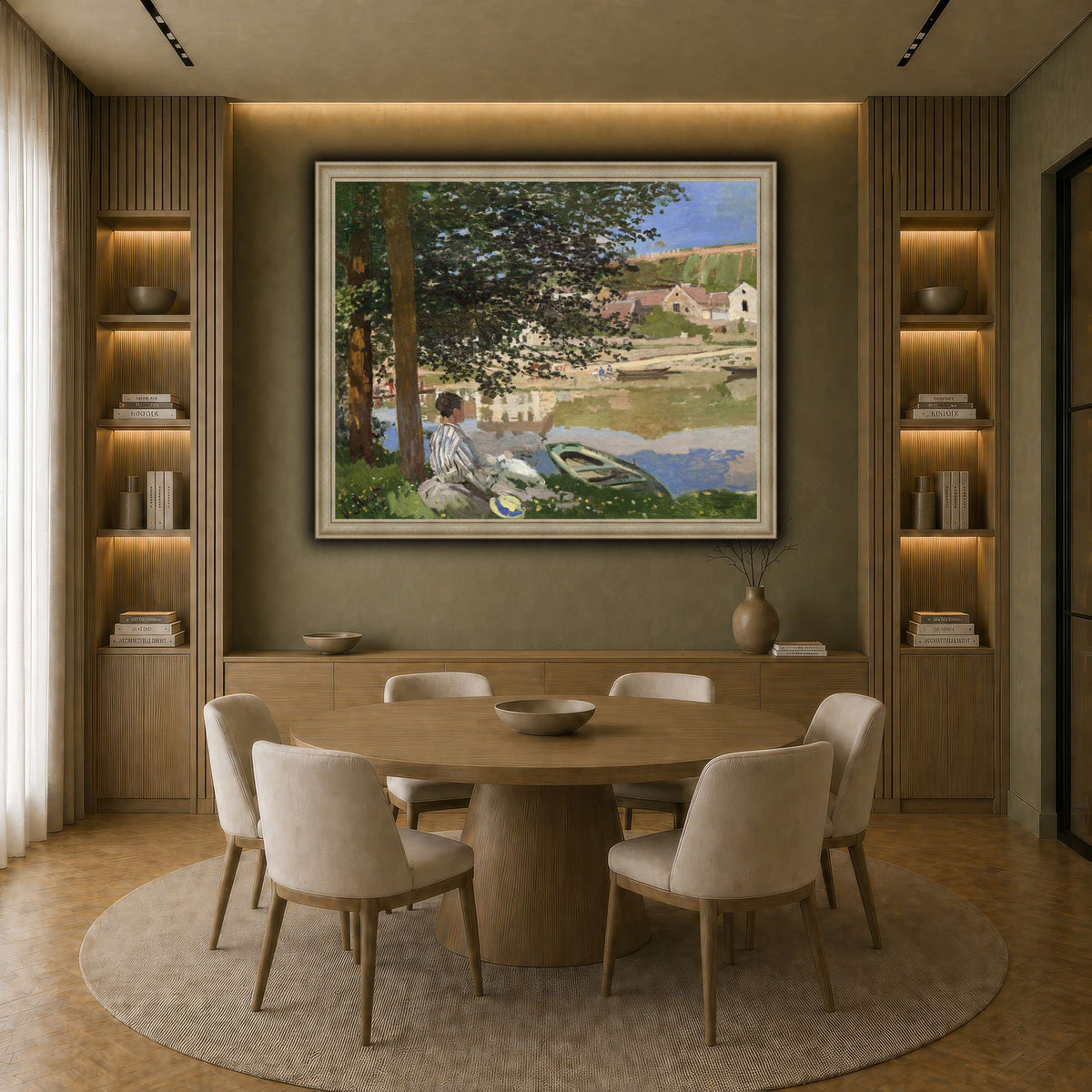 Claude_Monet_-_On_the_Bank_of_the_Seine,_Bennecourt earth-dining room