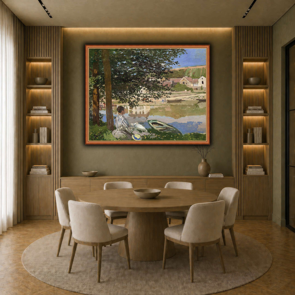 Claude_Monet_-_On_the_Bank_of_the_Seine,_Bennecourt earth-dining room
