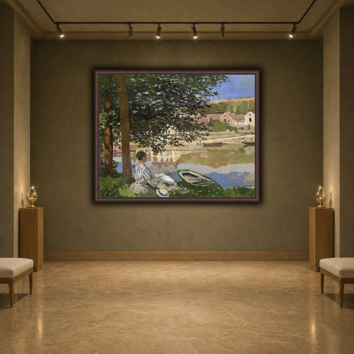 Claude_Monet_-_On_the_Bank_of_the_Seine,_Bennecourt earth-agallery