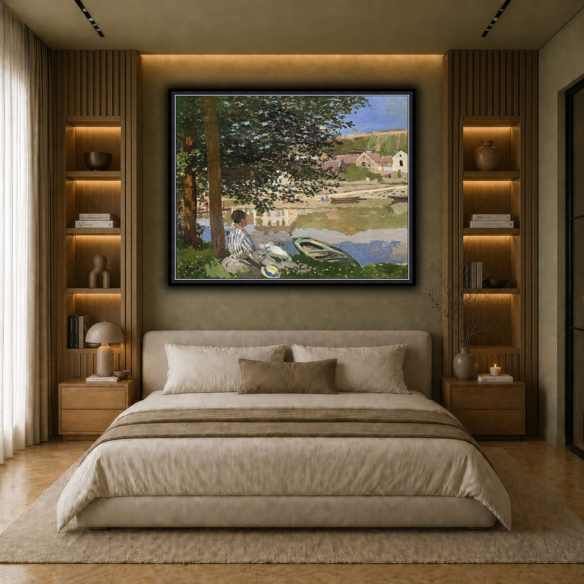 Claude_Monet_-_On_the_Bank_of_the_Seine,_Bennecourt earth-bedroom