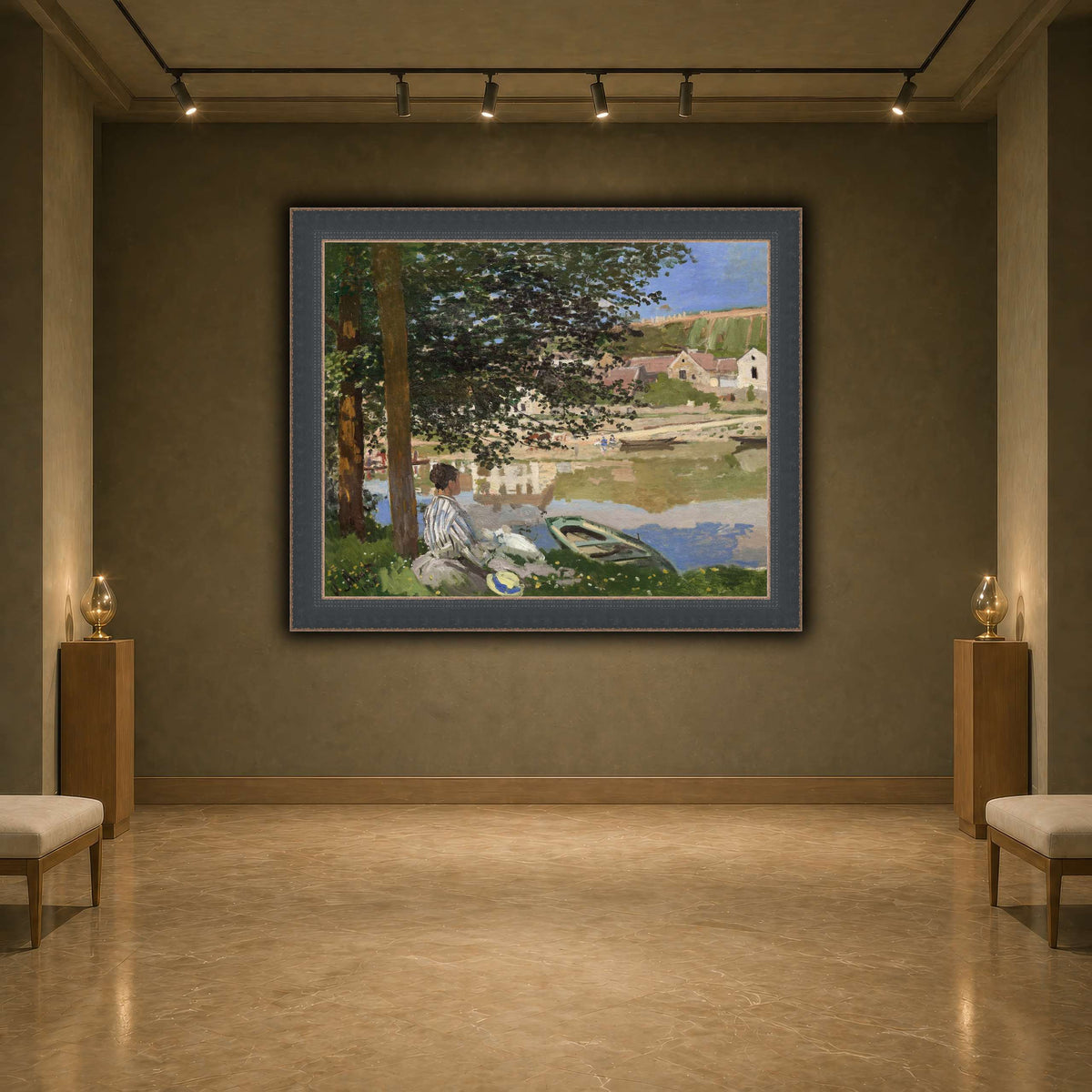Claude_Monet_-_On_the_Bank_of_the_Seine,_Bennecourt earth-agallery